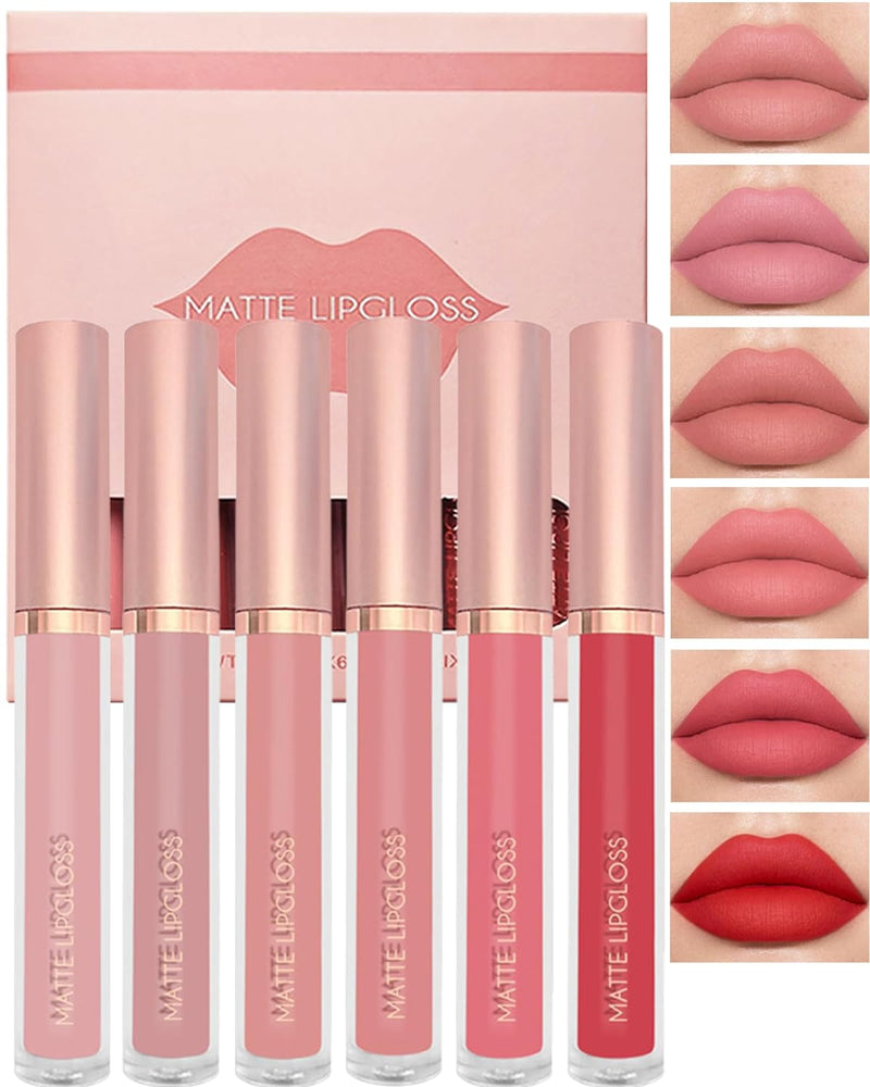 2024 New Nude Lipgloss Set Kaca Lip Set(5PCS)