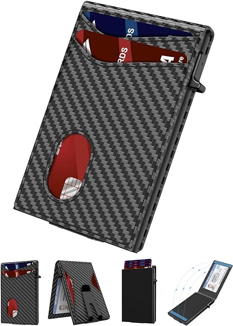 Carbon fiber flip multi-functional men's card case wallet——🔥Buy 2 Free Shipping🔥