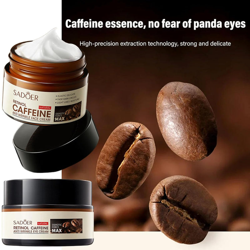 💥7425+ people feel effective🔥2024 NEW Retinol Caffeine Anti-Wrinkle Stay-Up Late Eye Cream