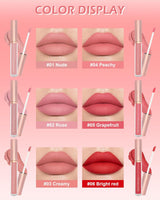 2024 New Nude Lipgloss Set Kaca Lip Set(5PCS)