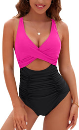 2024🔥Push Up One Piece Tummy Control Swimsuit