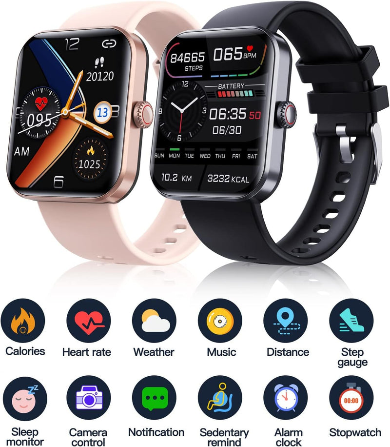 [All day monitoring of heart rate and blood pressure] Bluetooth fashion smartwatch（Buy 2 Free Shipping）