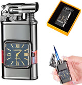 Windproof Lighter Vintage Watch Bezel Jet flame Torch