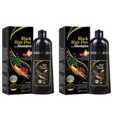 Black Hair Dye Shampoo Instant 3 in 1 +100% Grey Coverage -Herbal Ingredients ( BUY 2 GET F