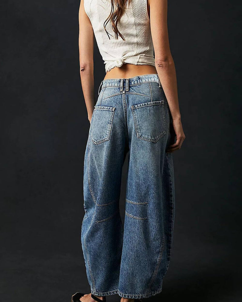 2024 Mid-Rise Barrel Jeans (BUY 2 Free Shipping)