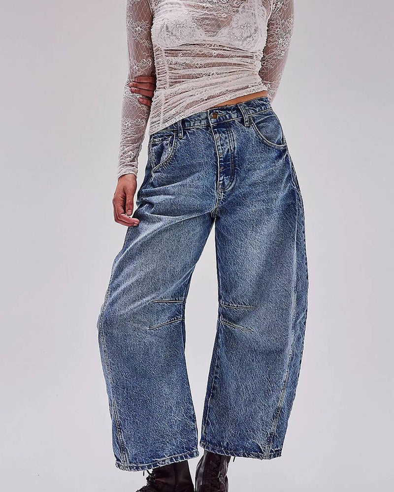 2024 Mid-Rise Barrel Jeans (BUY 2 Free Shipping)