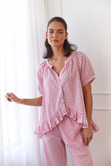 Sophie Sleep Set Gingham Berry