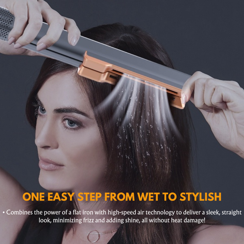 Ultimate Hair Transforming Tool: Quick-Dry, Straighten, and Shine with No Heat Damage