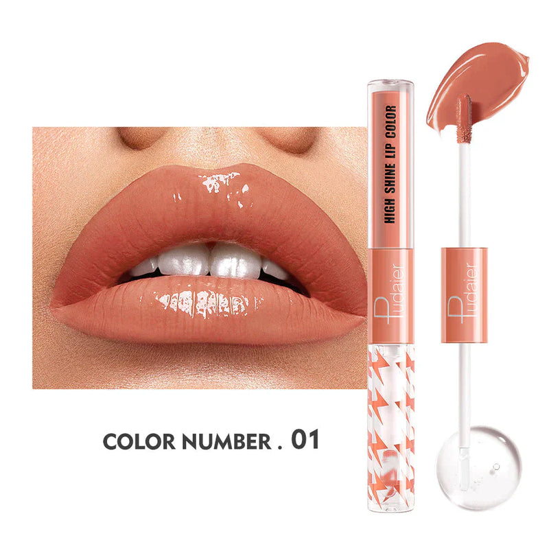 16 Color Double Ended Highlighting Lip Gloss - High-shine, long-lasting lip gloss