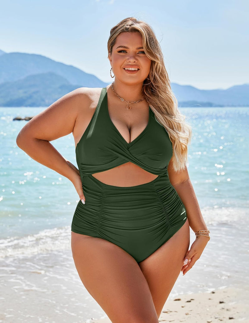 2024🔥Push Up One Piece Tummy Control Swimsuit