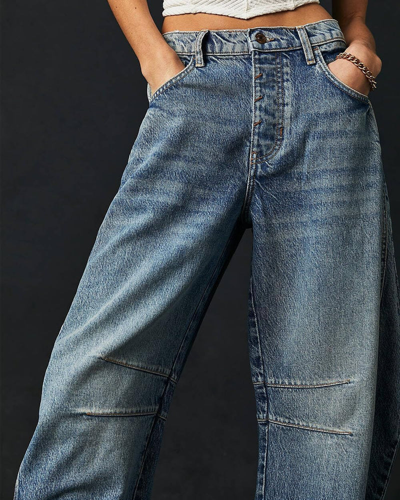 2024 Mid-Rise Barrel Jeans (BUY 2 Free Shipping)