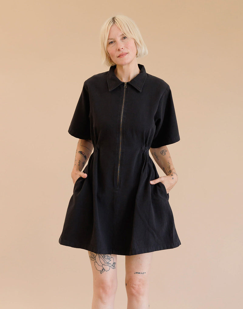 Utility Cinched Zip Dress (Buy 2 Free Shipping)