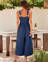 V Neck Cutout High-Waist Jumpsuits(Buy 2 free shipping)