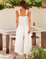 V Neck Cutout High-Waist Jumpsuits(Buy 2 free shipping)