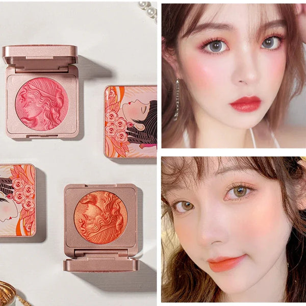 🔥Cosmetic NO.1🔥Embossed Smooth Powder Blush Palette for Cheeks