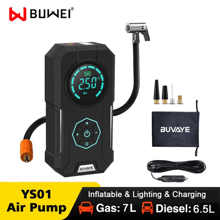 (🎁LAST DAY 49% OFF)🔥Portable Tyre Inflator & Rechargeable Pocket Air pump