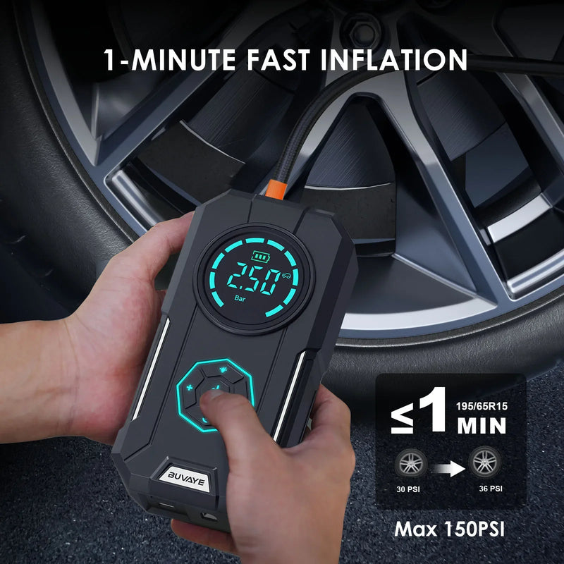 (🎁LAST DAY 49% OFF)🔥Portable Tyre Inflator & Rechargeable Pocket Air pump