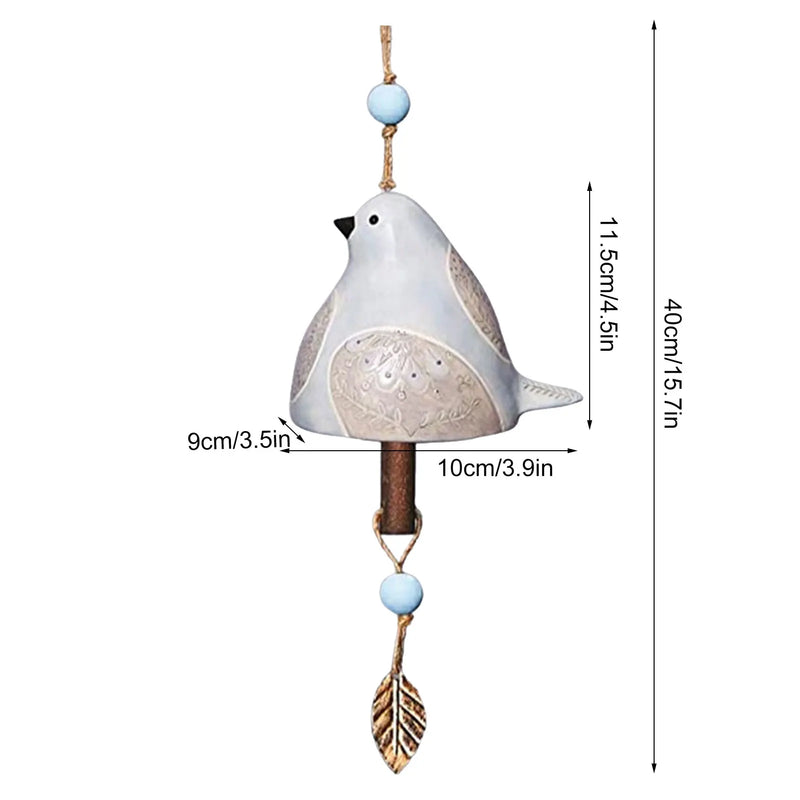 Chimes For Outdoors 15.7in Long Creative Resin Wind Chime Crisp Sound Windchimes Unique Outdoor Clearance Bird Decor For Patio