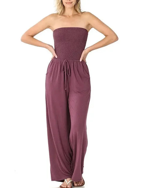 (🎁2024 Hot Sale)❤️Strapless Waist Jumpsuit