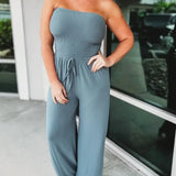 (🎁2024 Hot Sale)❤️Strapless Waist Jumpsuit