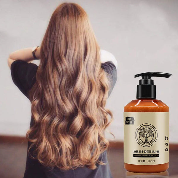 Moisturizing Fluffy Styling Elastin  Hair Cream Curls Spray