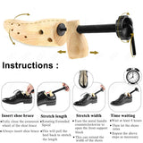 Wooden Shoe Stretcher (2 WAYS stretch)