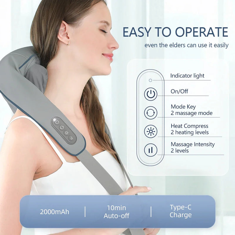 Wireless Massager for Neck, Back, and Shoulders