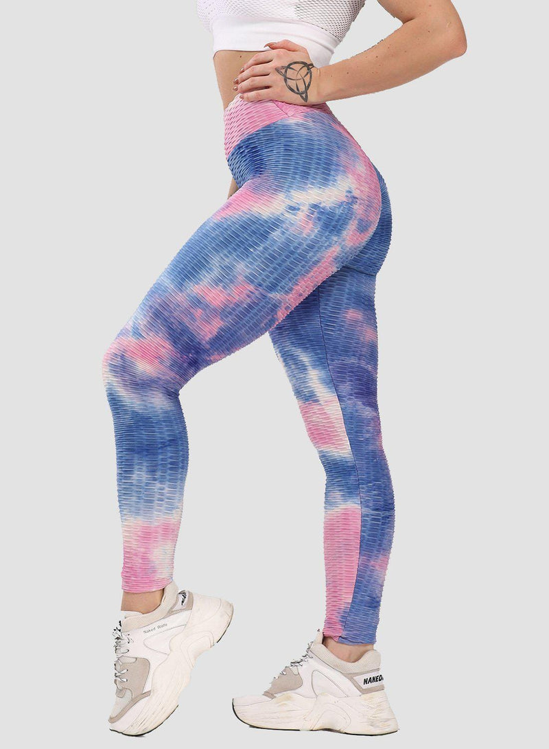 Women's Tie-dyed Textured Leggings