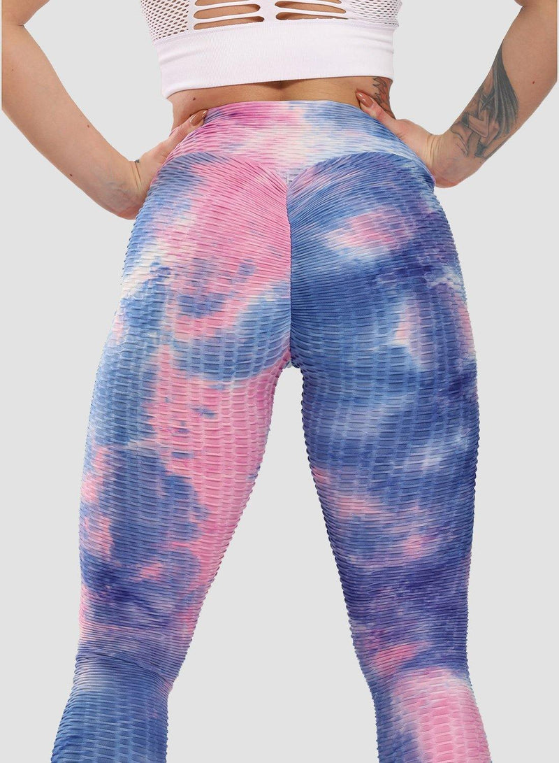 Tie-dyed Leggings Compression Yoga Pants for Women