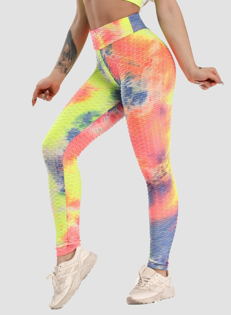 Tie-dyed Leggings Compression Yoga Pants for Women