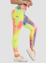 Women's Tie-dyed Textured Leggings