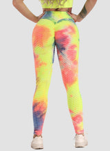 Women's Tie-dyed Textured Leggings