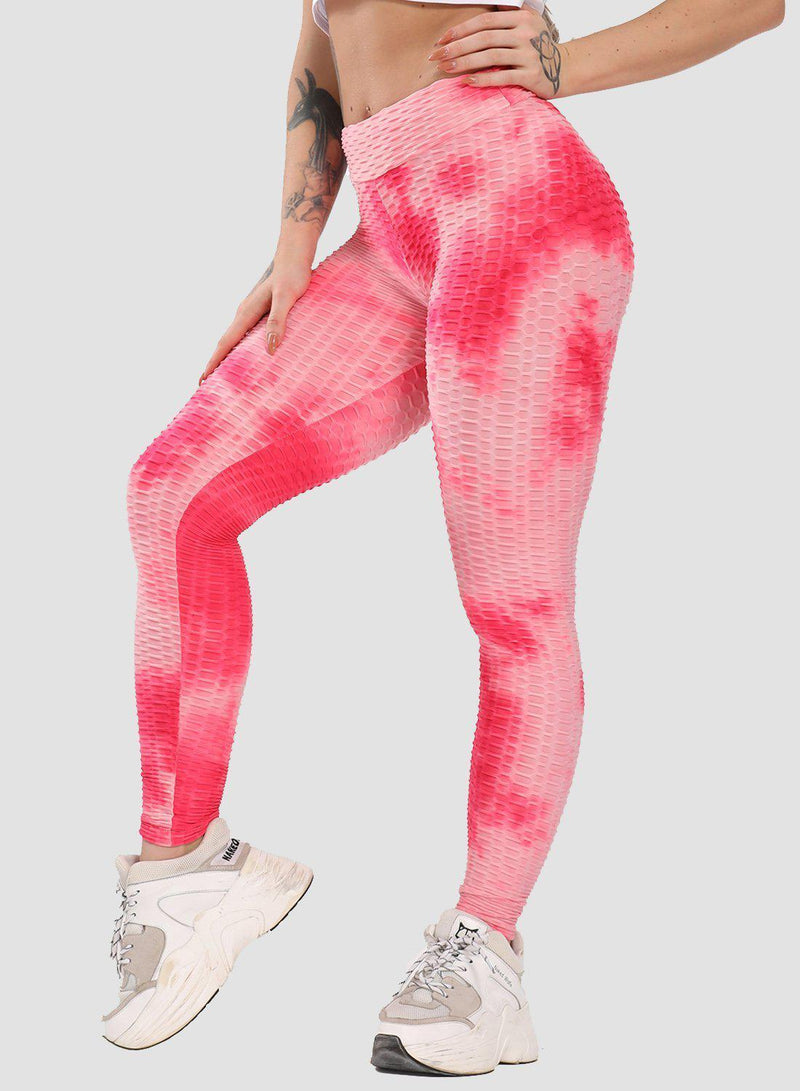 Women's Tie-dyed Textured Leggings