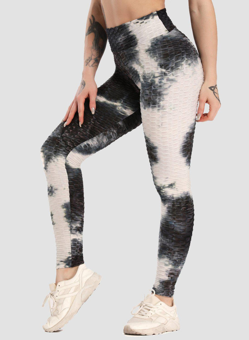 Women's Tie-dyed Textured Leggings