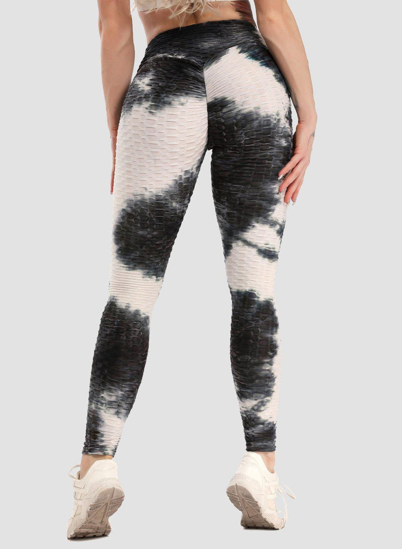 Women's Tie-dyed Textured Leggings