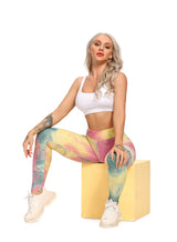 Tie-dyed Leggings Compression Yoga Pants for Women