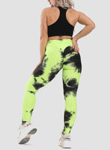 Women's Tie-dyed Textured Leggings