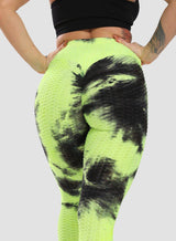 Women's Tie-dyed Textured Leggings