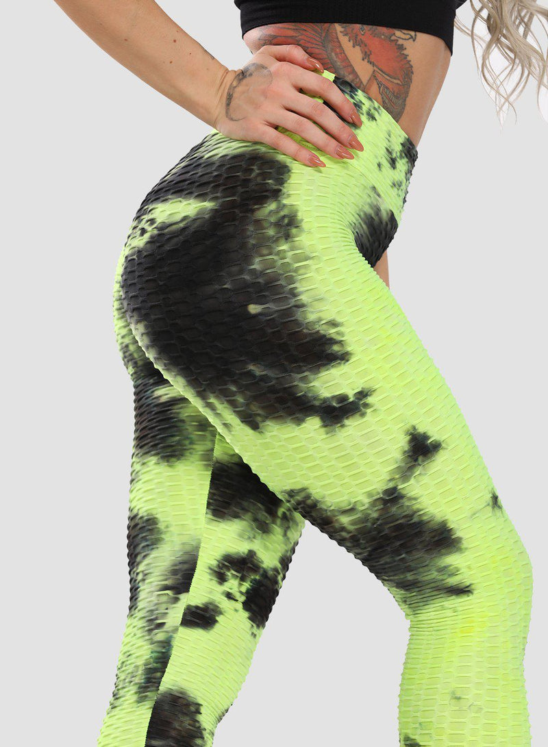 Women's Tie-dyed Textured Leggings