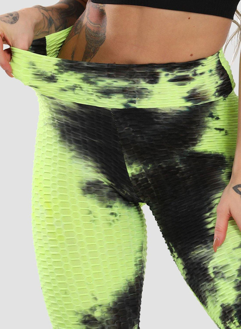 Tie-dyed Leggings Compression Yoga Pants for Women