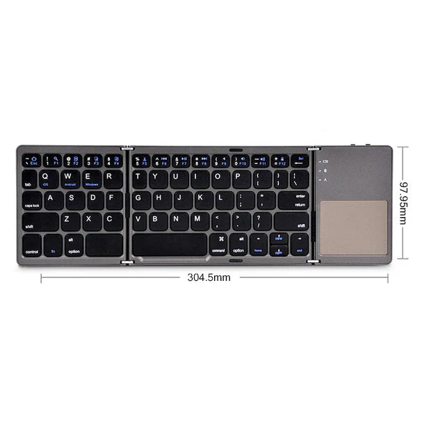 🔥Last Day Promotion 49% OFF🔥Foldable Bluetooth Keyboard with Touchpad