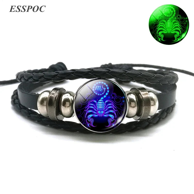 12 Zodiac Constellations Luminous Bracelet