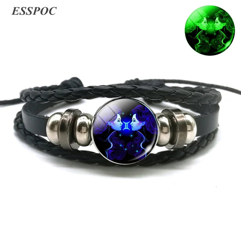 12 Zodiac Constellations Luminous Bracelet