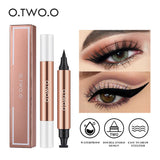 Eyeliner Stamp Black Liquid Eyeliner Pen Waterproof Fast Dry Double-ended Eye Liner Pencil Make-up for Women Cosmetics