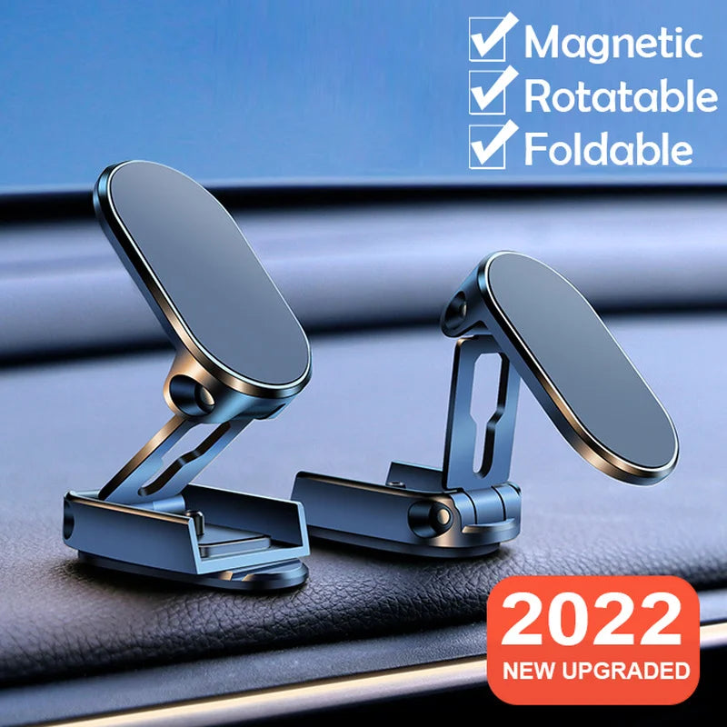 🔥 LAST DAY SALE 50% OFF 🔥 Alloy Folding Magnetic Car Phone Holder