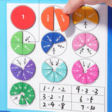 Montessori Magnetic Book Fraction Puzzle For Children