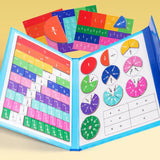 Montessori Magnetic Book Fraction Puzzle For Children