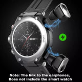 T92pro Smart Watch with Wireless Headphones Activity Bracelet 2 in 1 Headphones BT MP3 Music