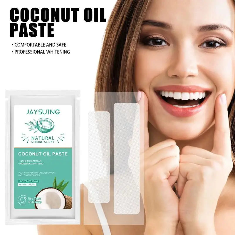 ✨✨Teeth Whitening Strips with Coconut Oil Mouthwash🦷🦷