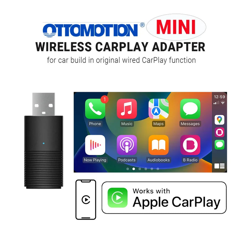 Mini Wireless CarPlay/Android Auto Adapter